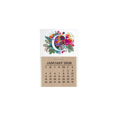 2026 Burst of Colors Monogram Desk Calendar