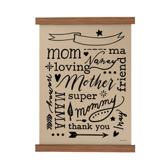 Mother Personalized Scroll Poster