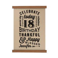 Personalized Birthday Scroll Poster