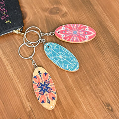 Wooden Glazed Keychain