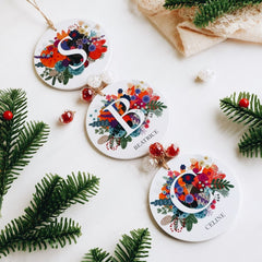 Personalized Monogram Ornaments