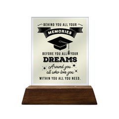 Graduate Glass Plaque