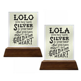 Gold In Your Heart Glass Plaque For Grandparents