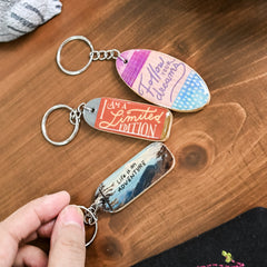 Wooden Glazed Keychain