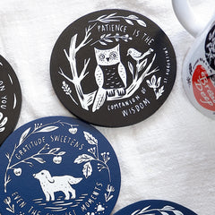 Round Wooden Coaster