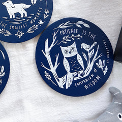 Round Wooden Coaster