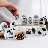 Emmanuel Silkscreen Nativity Set