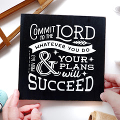 Words That Inspire Square Silkscreen Wall Art