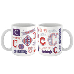 Doodle Monogram Ceramic Mug