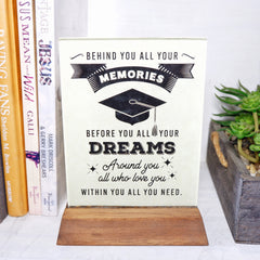 Graduate Glass Plaque