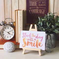 Start the Day with a Smile Decoposter