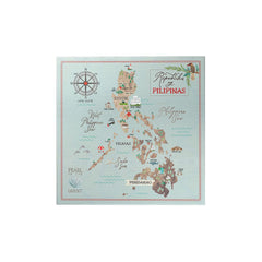 Square Philippine Map Decoposter