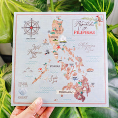 Square Philippine Map Decoposter