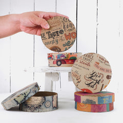 Circle Gift Box: 4" x 1.5"