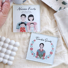 You, Me, and Family Personalized Coaster