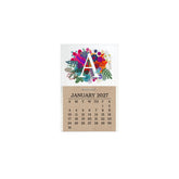 2027 Burst of Colors Monogram Desk Calendar