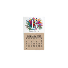 2027 Burst of Colors Monogram Desk Calendar