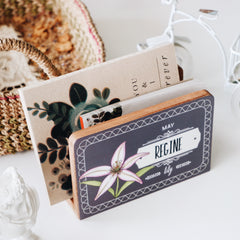 Personalized Birth Flower Letter Holder