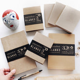 Kraft Blank Notebook (Set of 3)