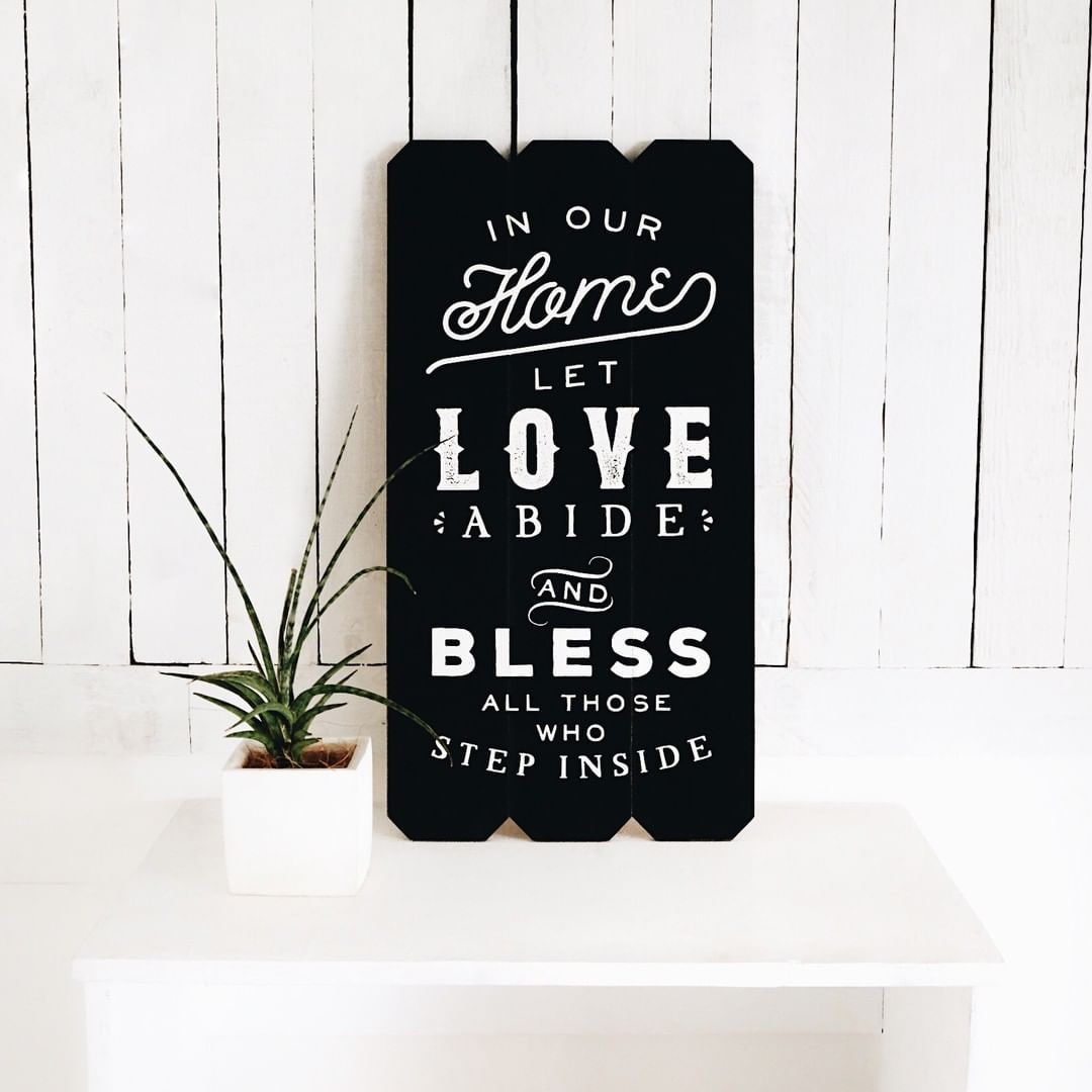 In Our Home Fence Silkscreen Wall Art