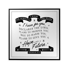 For Surely I Know the Plans Decoposter