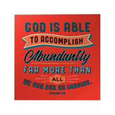 God Is Able Decoposter