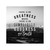 Simplicity, Goodness and Truth Decoposter