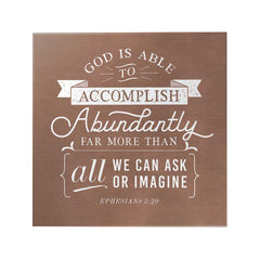 God Is Able Decoposter