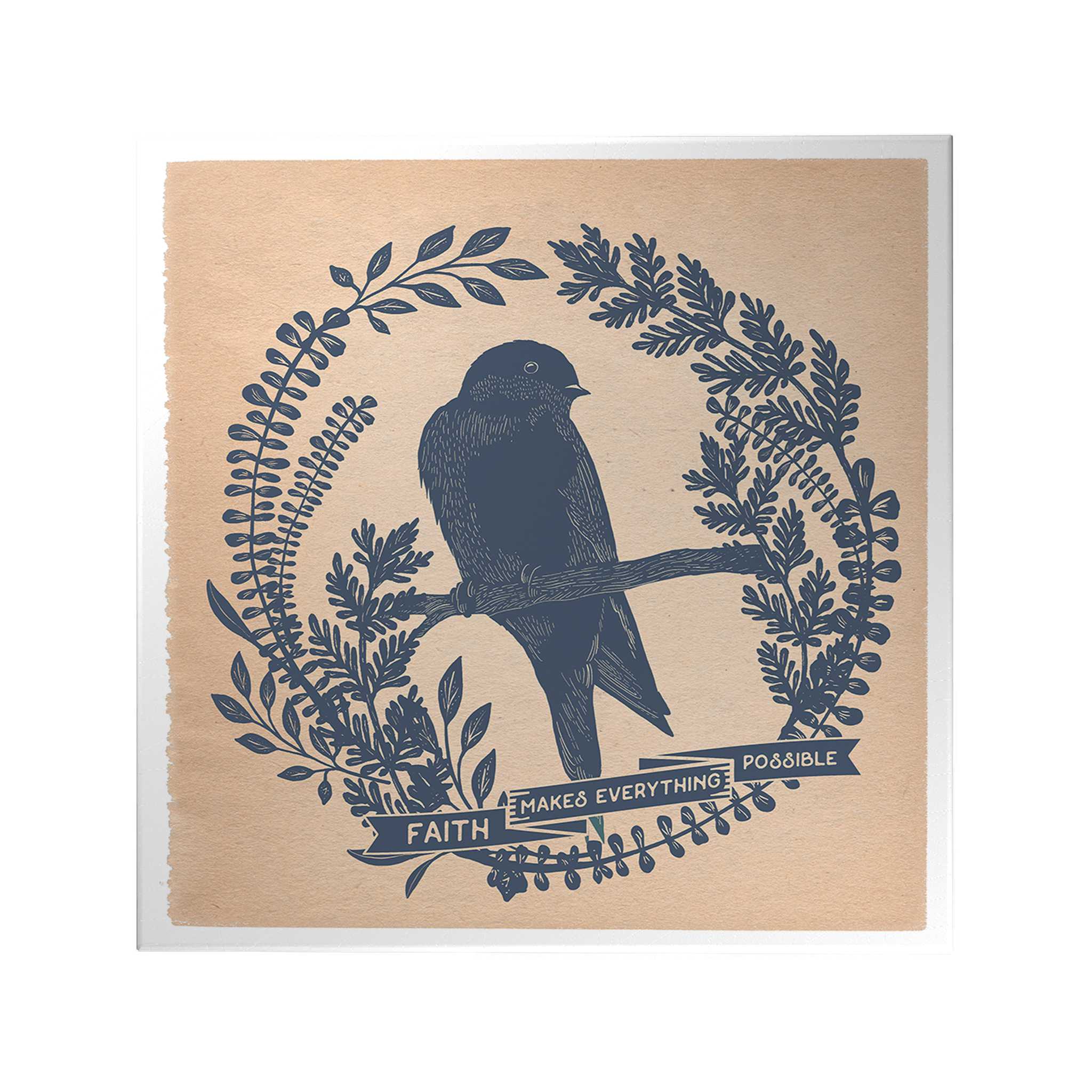 Wings of Love Decoposter: Faith Makes Everything