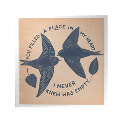 Wings of Love Decoposter: You Filled a Place in My Heart
