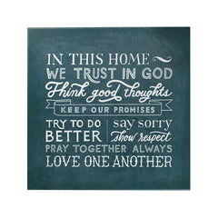 Words That Inspire Decoposter: In This Home