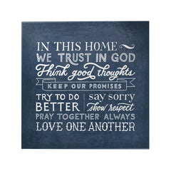 Words That Inspire Decoposter: In This Home