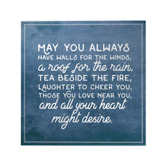 Words That Inspire Decoposter: May You Always Have Walls For The Winds