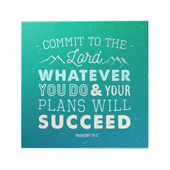 Commit to the Lord Decoposter