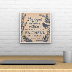 Wings of Love Decoposter: Be Joyful in Hope
