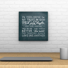 Words That Inspire Decoposter: In This Home