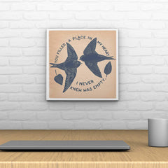 Wings of Love Decoposter: You Filled a Place in My Heart