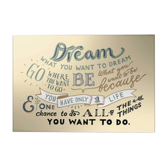 Words That Inspire Decoposter: Dream What You Want