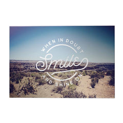 When in Doubt Smile Decoposter