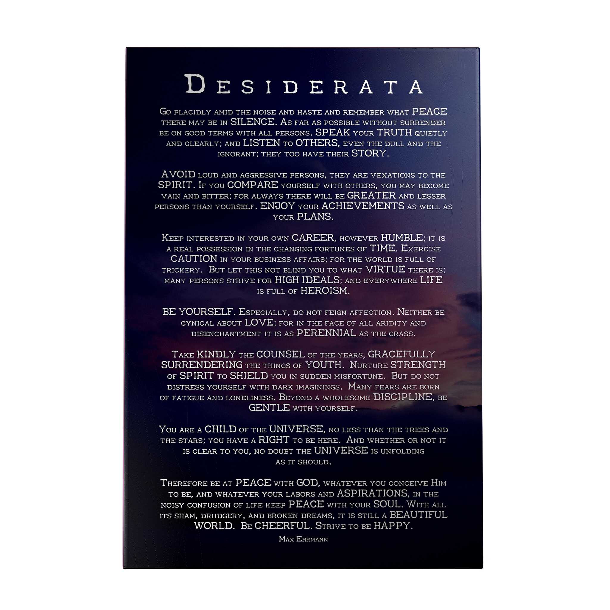 Desiderata Decoposter