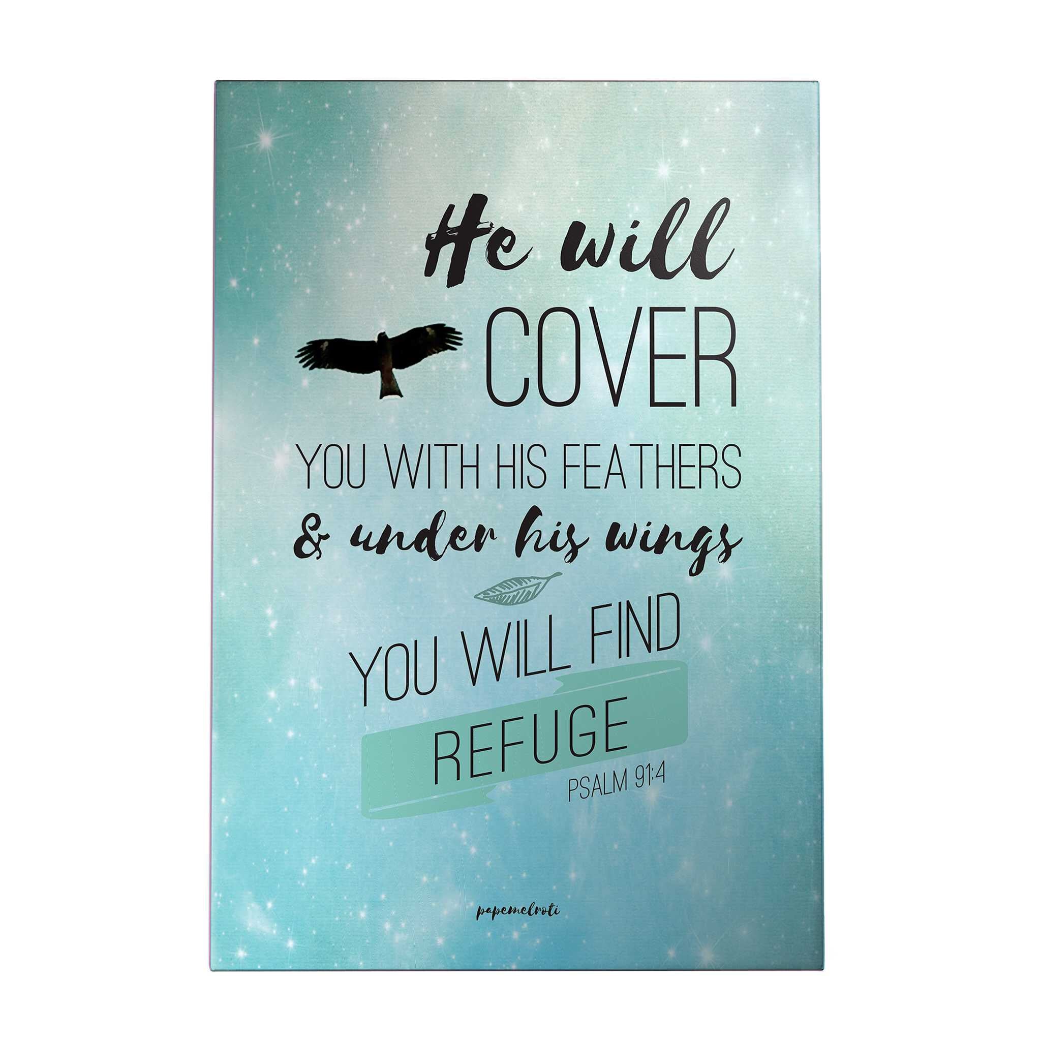 He Will Cover You Decoposter: Bird