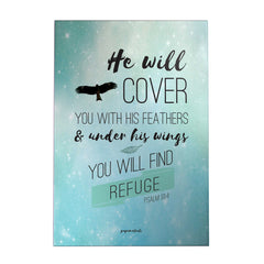 He Will Cover You Decoposter: Bird