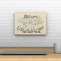 Words That Inspire Decoposter: Dream What You Want