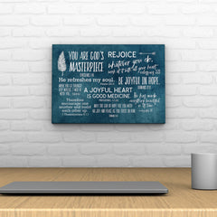 Words That Inspire Decoposter: You Are God's Masterpiece