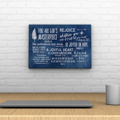 Words That Inspire Decoposter: You Are God's Masterpiece