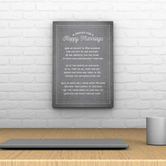 Words That Inspire Decoposter: A Prayer For A Happy Marriage