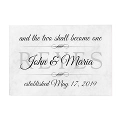 And the Two Shall Become One Personalized Decoposter