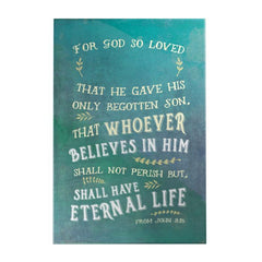 For God so Loved Personalized Decoposter