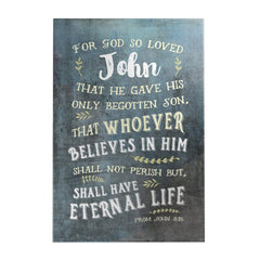 For God so Loved Personalized Decoposter