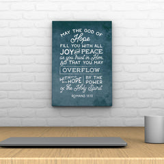 Words That Inspire Decoposter: May the God of Hope Fill You